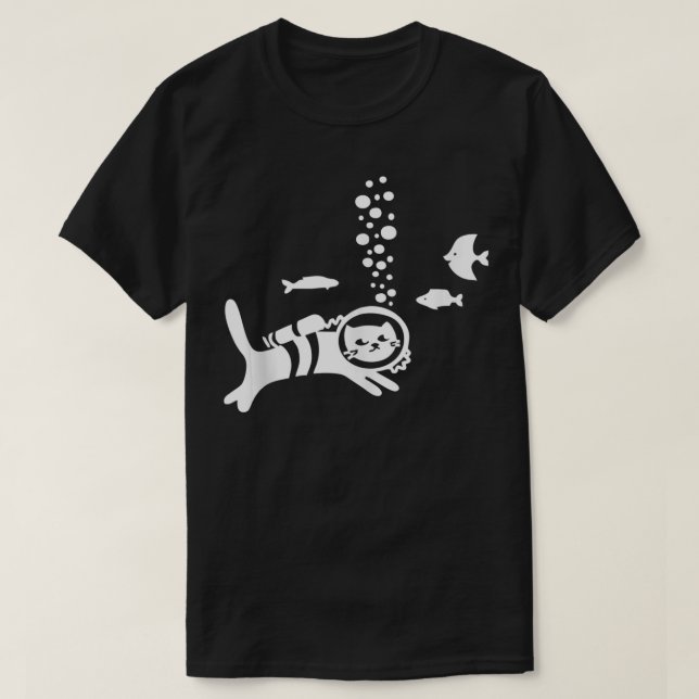 Dyka Cat Snorkeling T Shirt (Design framsida)