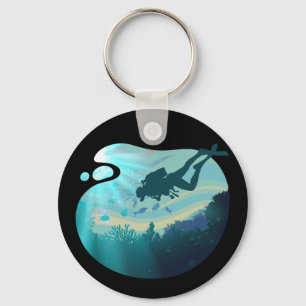Dyka Dive Diver Nyckelring