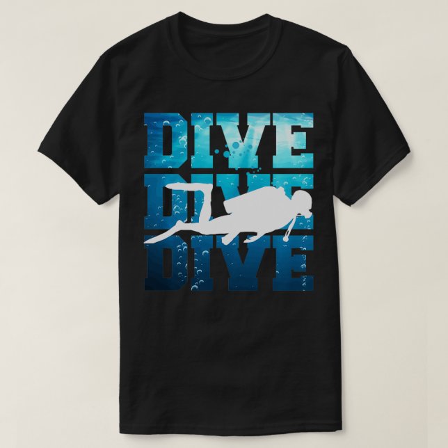 Dyka Dive-enhet T Shirt (Design framsida)