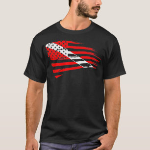 Dyka Dive Flagga Patriotic T Shirt