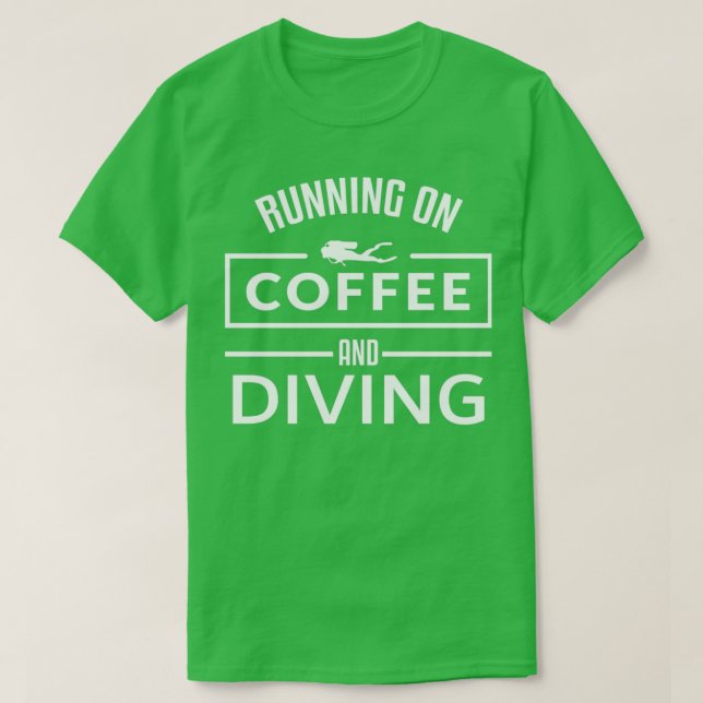 Dyka Dive Snorkeling Coffee Diver T Shirt (Design framsida)