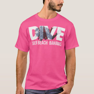 Dyka Diver för Bahamas Dive Tiger Beach T Shirt