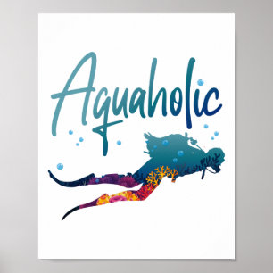 dyka Diver jag vet att jag dör som en flicka. Poster