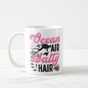 Dyka Diver Ocean Luft Salty Hair Kaffemugg