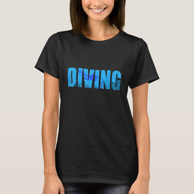 Dyka Diver Reef Ocean T Shirt (Framsida)
