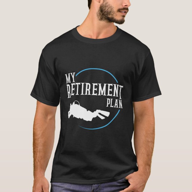 Dyka-Divers för Retiret Plan T Shirt (Framsida)