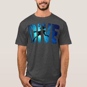 Dyka Divers Shadow Deep Simma blue & black T Shirt