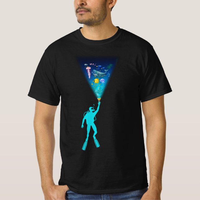 Dyka Dyka Ocean Life Marin T Shirt (Framsida)