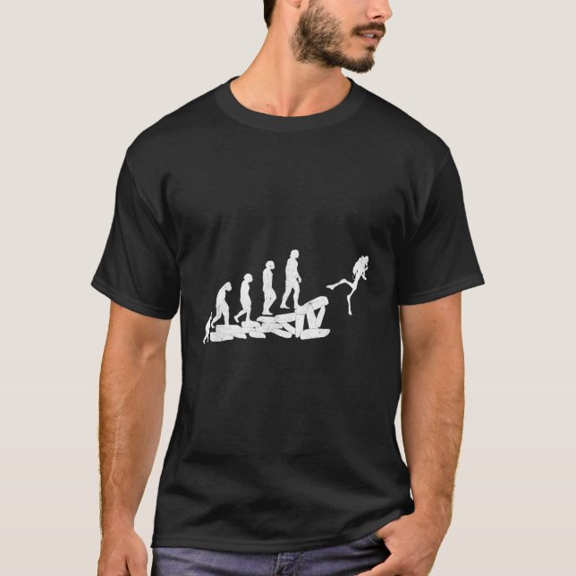 Dyka Evolution Dive dykare T Shirt (Framsida)