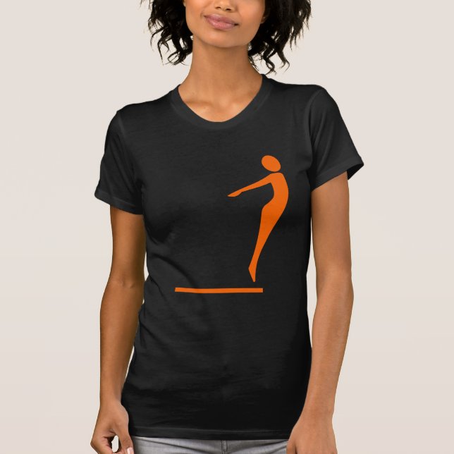 Dyka figuren - orange tee (Framsida)
