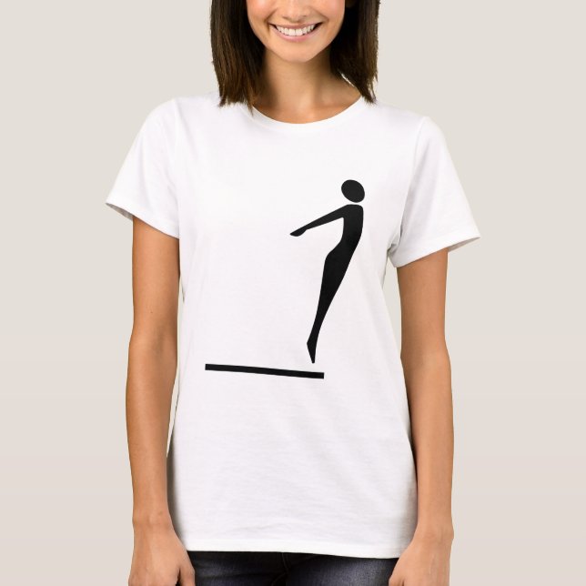 Dyka figuren - svart tee (Framsida)
