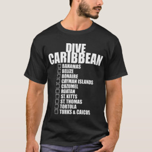 Dyka för checklista för dykare i Västindien T Shirt