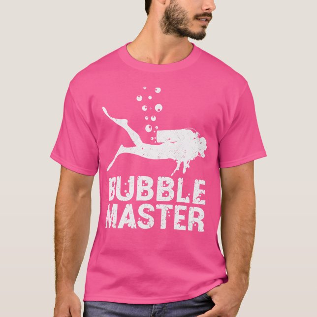 Dyka för dykarbubbelhuvud t shirt (Framsida)