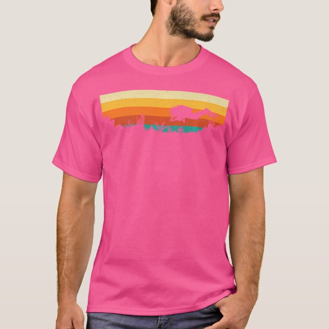 Dyka för dykardyver under vatten för friluftning t shirt (Framsida)