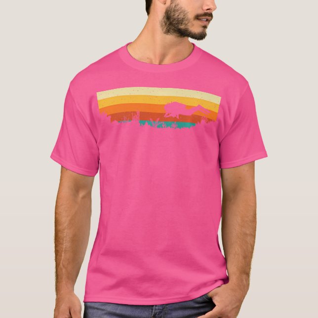 Dyka för dykardyver under vatten för friluftning t shirt (Framsida)