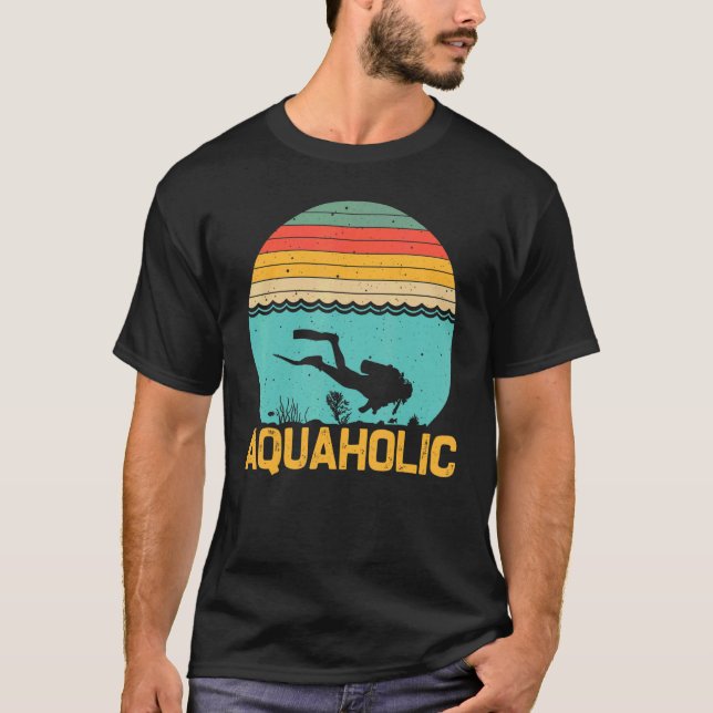 Dyka För manar kvinnor Undervattensdykare T Shirt (Framsida)
