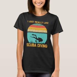 Dyka För manar kvinnor Undervattensdykare T Shirt