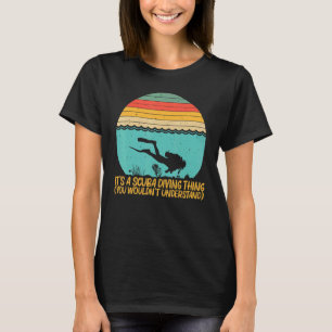 Dyka För manar kvinnor Undervattensdykare T Shirt