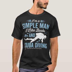 Dyka för manar Pappa Hus Funny Scuba Diver T Shirt