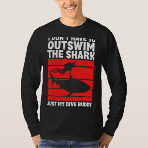 Dyka För manar Women Shark Diving Buddy T Shirt