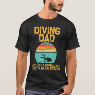 Dyka för undervattensdykare av Pappa morfar T Shirt