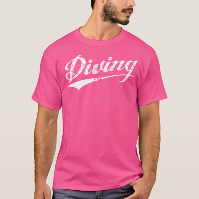 Dyka Funny Dive Älskare T Shirt (Framsida)