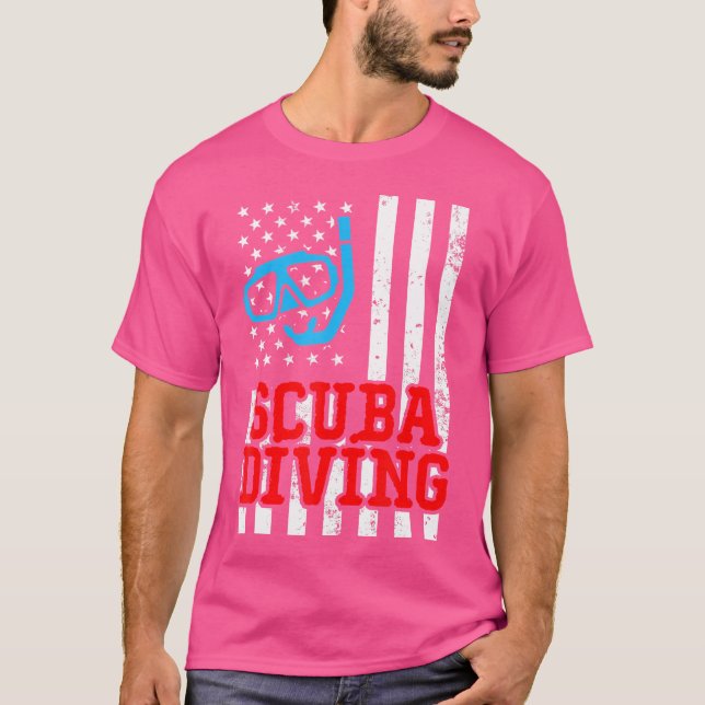 Dyka Funny Diver T Shirt (Framsida)