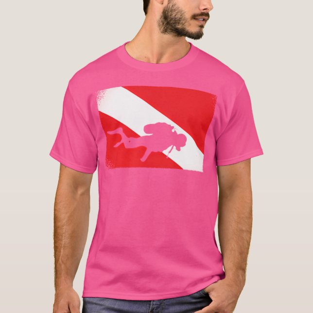 Dyka Gear American Rädding Scuba Diver T Shirt (Framsida)