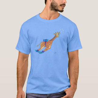 Dyka Giraffe Watercolor T Shirt