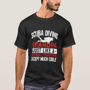 Dyka Grandpa Underwater Ocean Scuba Diver T Shirt