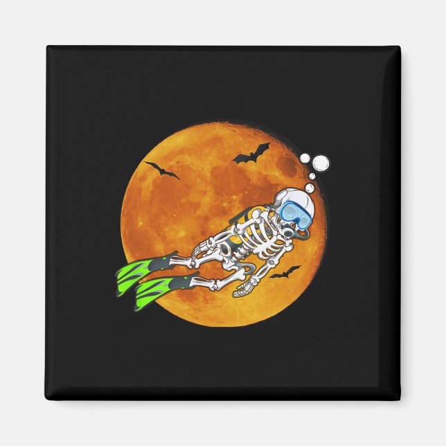 Dyka Halloween Scuba Diver Magnet (Framsidan)