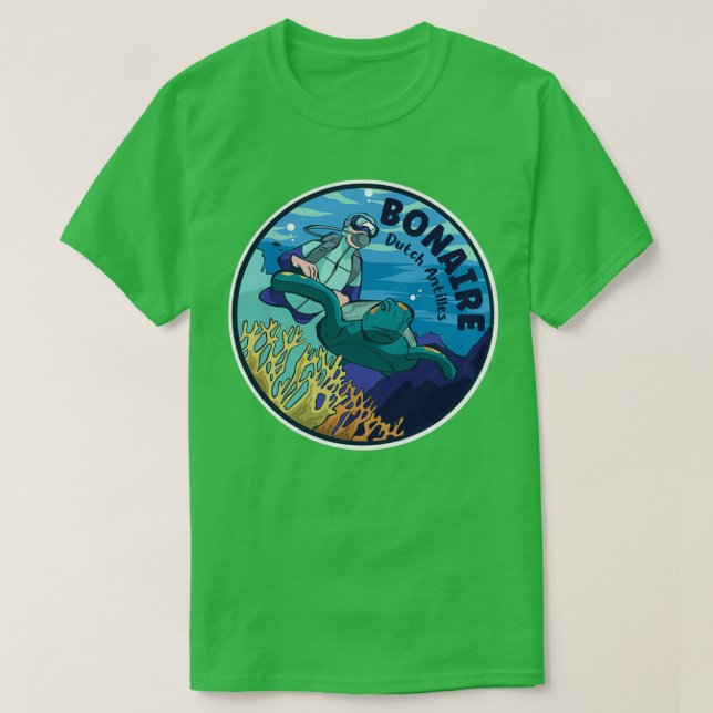 Dyka i Bonaire Nederländska Antillerna T Shirt (Design framsida)