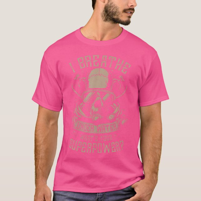 Dyka I Breathe under Vatten T Shirt (Framsida)