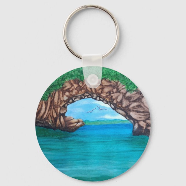 Dyka i paradise nyckelring (Framsida)