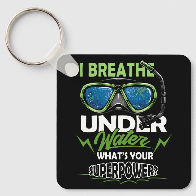 Dyka jag andas under vatten Whets Supp Nyckelring (Framsida)