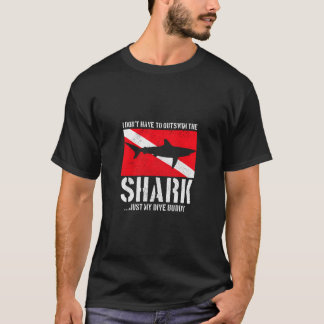 Dyka jag inte behöver ta mig ut ur Roligten Shark T Shirt