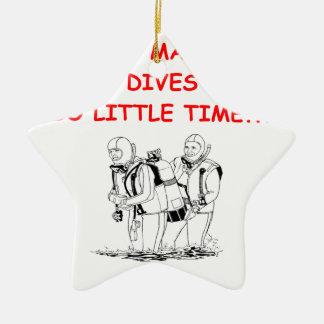 dyka julgransprydnad keramik