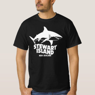 Dyka med hajar - Stewart-ön T Shirt