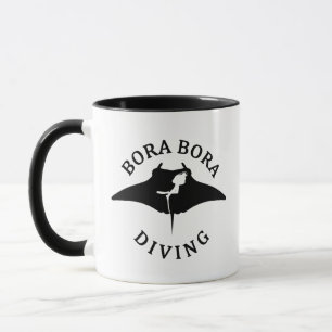 Dyka med Manta-rutor vid Bora Bora Mugg