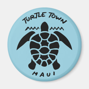 Dyka med Sea Turtles - Turtle Town Maui Magnet
