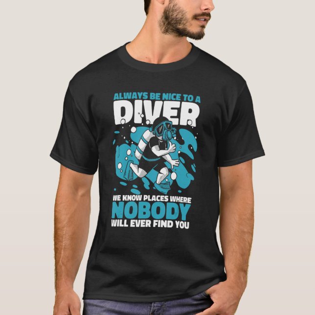 Dyka Ocean Diver T Shirt (Framsida)