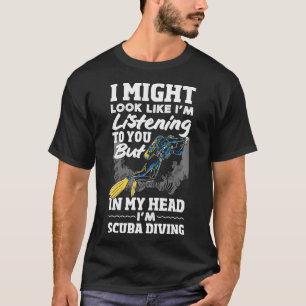 Dyka Oceansk simmer Älskare Undervattensdykare T Shirt