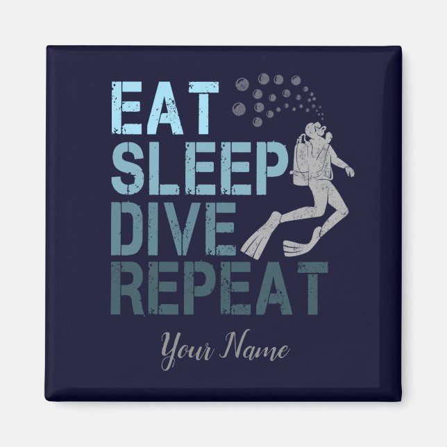 Dyka Ötta viloläge Upprepa talesätt Magnet (Framsidan)