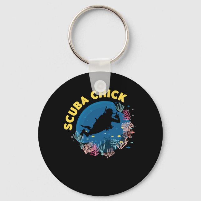 Dyka Scuba-Chick Nyckelring (Framsida)