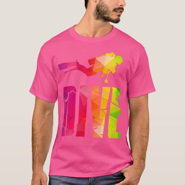 Dyka Scuba Diver T Shirt (Framsida)