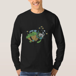 Dyka Snorkeling Turtle Fish Tortoise Ocean T Shirt