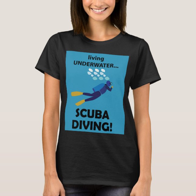 Dyka som lever under vatten Dyka T Shirt (Framsida)