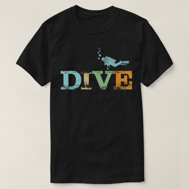 Dyka T Funny Dive Älskare Gift Shirt (Design framsida)