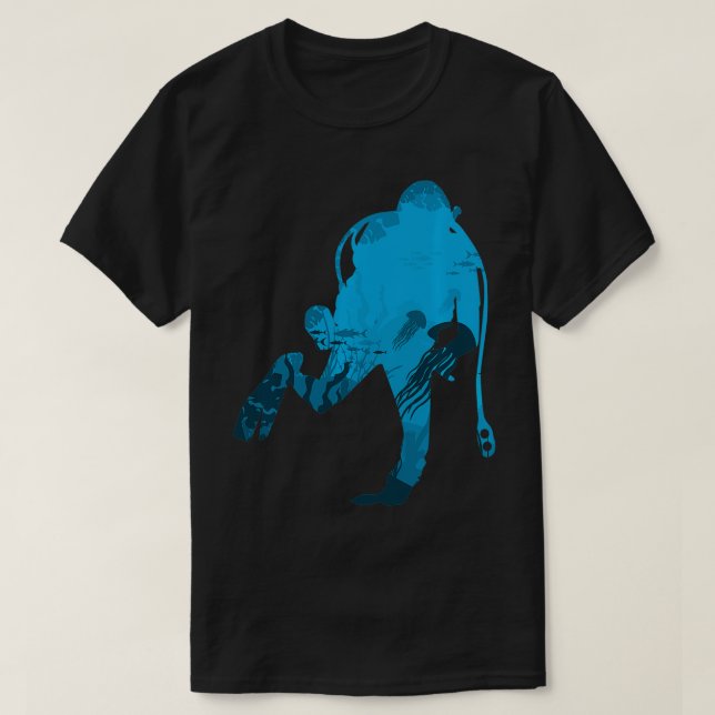 Dyka under Vatten dykdykare 2 T Shirt (Design framsida)