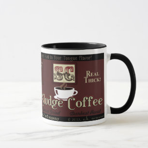 Dykaffe brännmärker muggen mugg